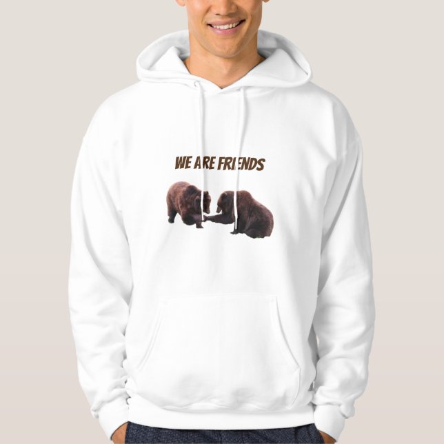 Vi är vänner hoodie (Framsida)