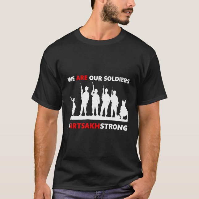 Vi är våra soldater t shirt (Framsida)