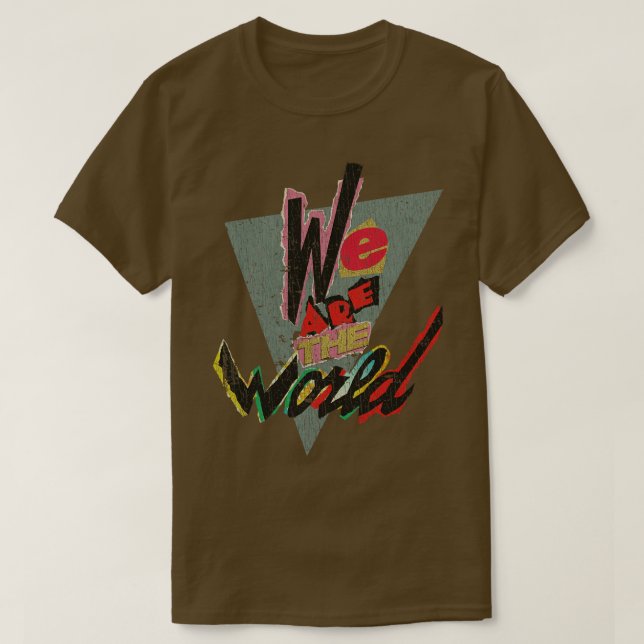 Vi är världen 1985 t shirt (Design framsida)
