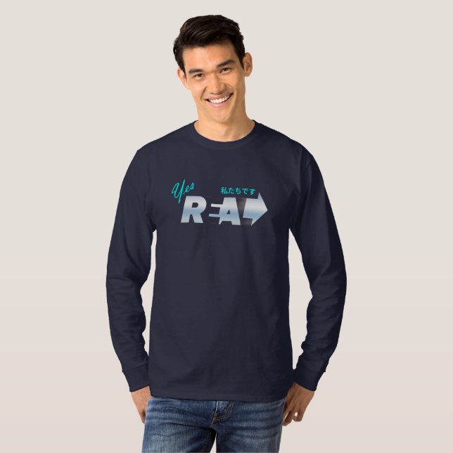 Vi är verkliga | Herr Långärmad T Shirt (Hel framsida)