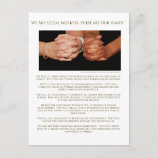 Vi arbetar i Social Vykort