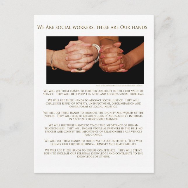 Vi arbetar i Social Vykort (Framsida)