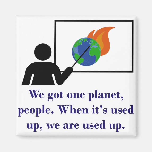 Vi ärver inte jorden - klimatförändringsofferten magnet (Framsidan)