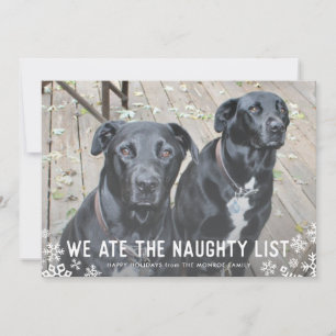 Vi åt det styggt listar den rolig hund julkortet julkort