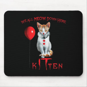 Vi äter alla ett slutet katt Halloween Funny Cute Musmatta