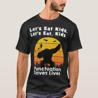 Vi äter barnskjortan Bigfoot Halloween Funny BigFo T Shirt