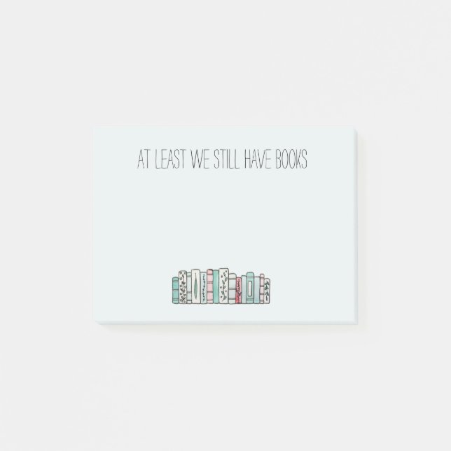 Vi åtminstone stillar har bokar post-it block (Framsida)