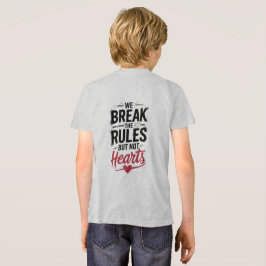"Vi avbryter Regler, inte hör - fetstil - typograf T Shirt