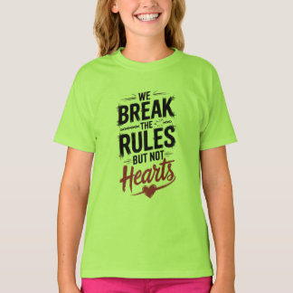 Vi avbryter Regler, inte öron - fet typografi-desi T Shirt