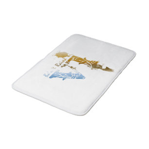 VI Ba'n och upphöjt Bath Mat Badrumsmatta