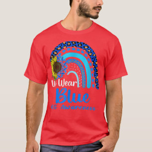 Vi Bära Blue ALS Awareness Rainbow T Shirt