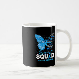 Vi Bära Blue Butterfly Support Alopecia Awareness Kaffemugg