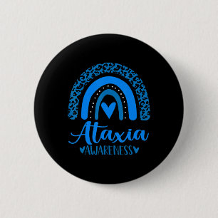 Vi bära Blue rainbow awsewome for Ataxi Awareness Knapp