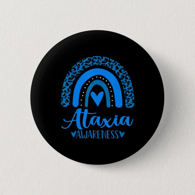 Vi bära Blue rainbow awsewome for Ataxi Awareness Knapp (Framsida)