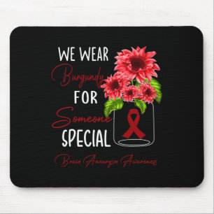 Vi Bära Burgundy Brain Aneurysm Awareness Musmatta