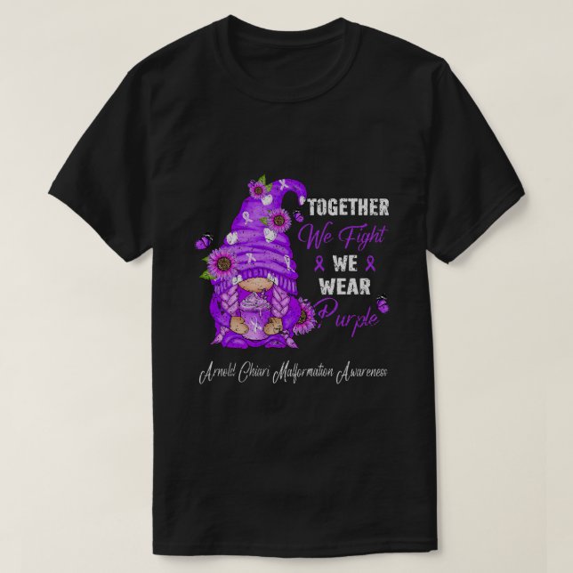 Vi Bära Gnome vi bekämpar arnold Chiari Malformati T Shirt (Design framsida)