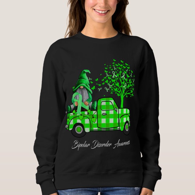 Vi Bära Grönt för medvetenhet om bipolär sjukdom T Shirt (Framsida)