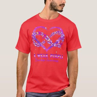 Vi Bära Lila Butterfly Heart - överdoseringsmedvet T Shirt