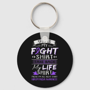 Vi Bära Lila Fibromyalgia Awareness Ribbon Gift Nyckelring