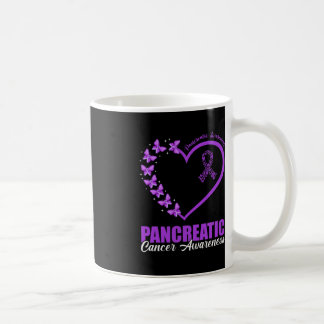 Vi Bära Lila för ökad medvetenhet om pankreascance Kaffemugg