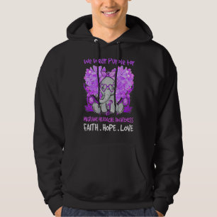 Vi Bära Lila Migraine Headache Awareness Messy B Hoodie