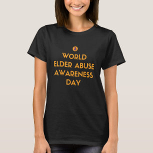 Vi Bära Lila World Elder Abuse Awareness Warrior T Shirt