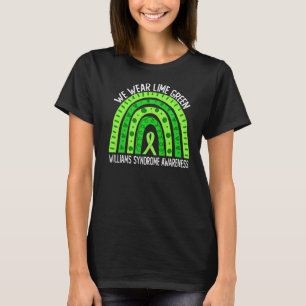 Vi Bära Lime Green för Williams Syndrome Awareness T Shirt