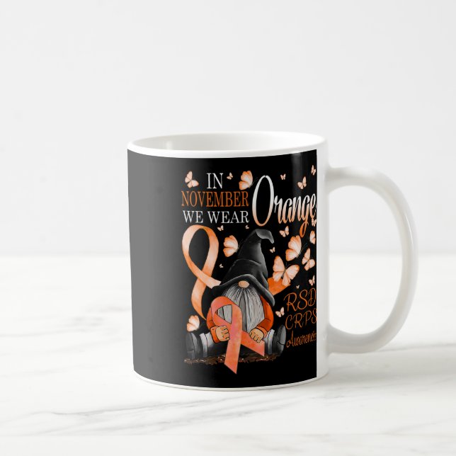 Vi Bära Orange Crps Awareness B Kaffemugg (Höger)