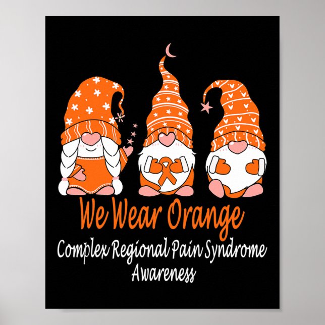 Vi Bära Orange för komplex regional smärtsyndrom Poster (Framsidan)