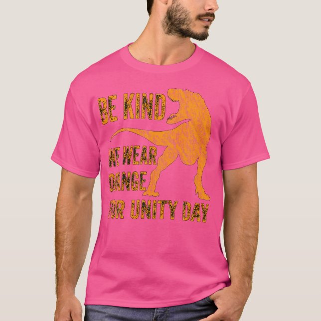 Vi Bära Orange Unity Day Orange Dinos T Shirt (Framsida)