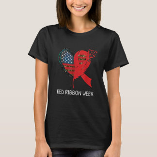 Vi Bära Red for Red Ribbon Week Awareness American T Shirt