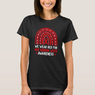 Vi Bära Red for Red Ribbon Week Awareness Drug Fre T Shirt