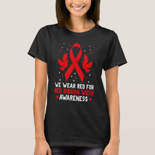 Vi Bära Red for Red Ribbon Week Awareness Drug Fre T Shirt