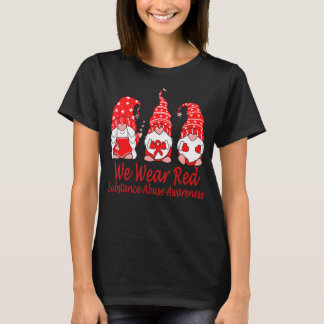 Vi Bära Red for Substances Abuse Awareness T Shirt
