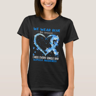 Vi Bära Rosa för hjärtbenägenhet för Alopeci T Shirt