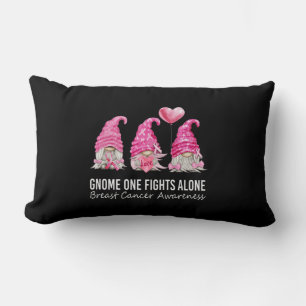 Vi Bära Rosa Gnome Gnomies Breast Cancer Awareness Lumbarkudde