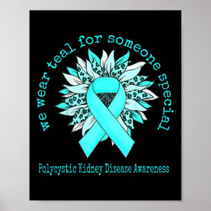 Vi Bära Teal Polycystic Nidney Disease Awareness S Poster