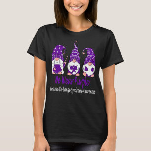 Vi Bäras Lila för Cornelia de Lange Syndrome Awar T Shirt