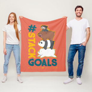 Vi Bare Bears and Chloe - #StackGoals Fleecefilt