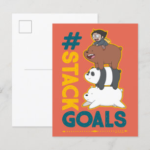 Vi Bare Bears and Chloe - #StackGoals Vykort