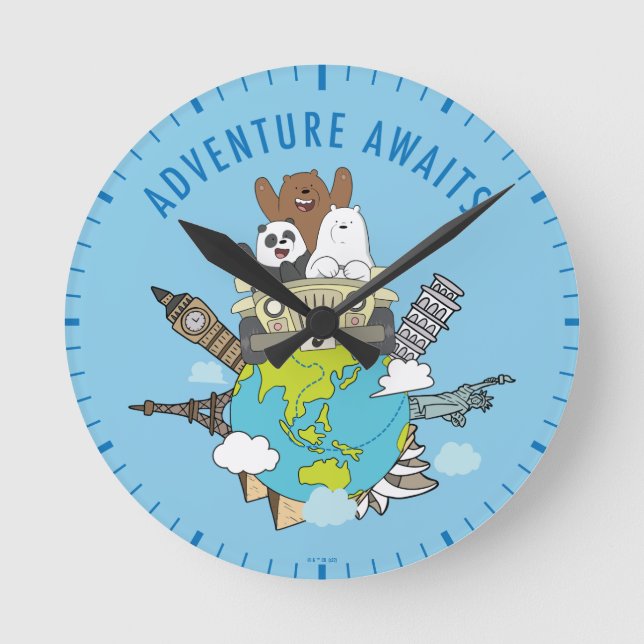 Vi Bare Bears - Äventyr Awaits Rund Klocka (Framsida)