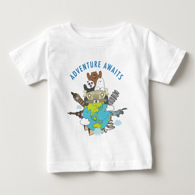 Vi Bare Bears - Äventyr Awaits T Shirt (Framsida)