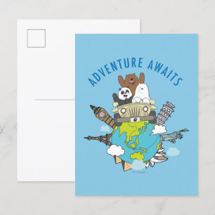 Vi Bare Bears - Äventyr Awaits Vykort