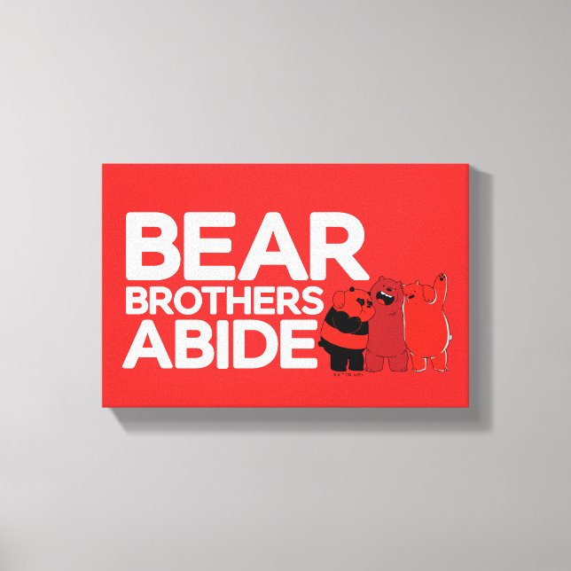Vi Bare Bears - Bear Brothers Abide Canvastryck (Framsida)