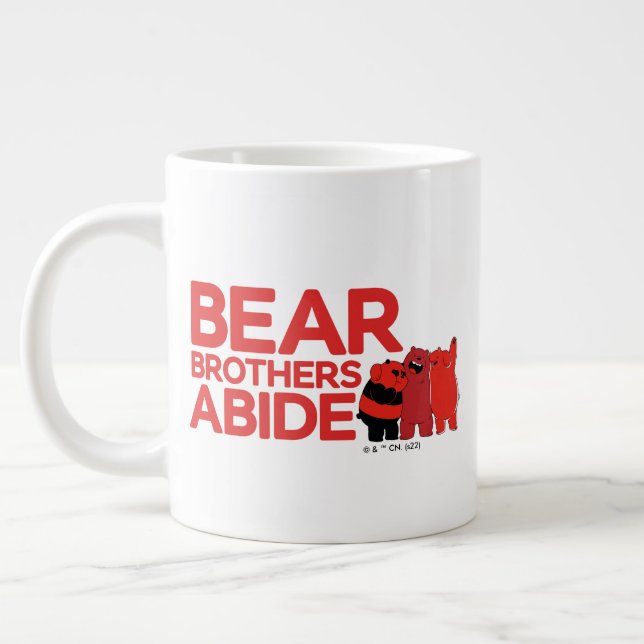 Vi Bare Bears - Bear Brothers Abide Jumbo Mugg (Vänster)