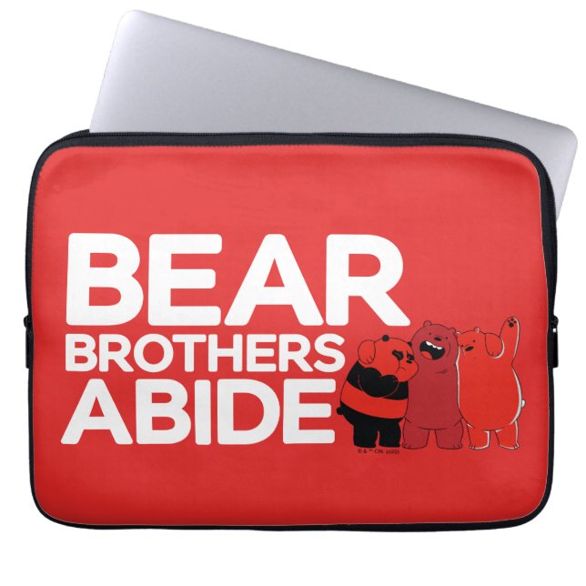Vi Bare Bears - Bear Brothers Abide Laptop Fodral (Framsidan)