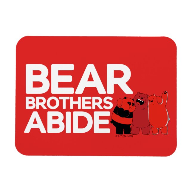 Vi Bare Bears - Bear Brothers Abide Magnet (Horisontell)
