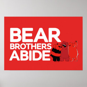 Vi Bare Bears - Bear Brothers Abide Poster