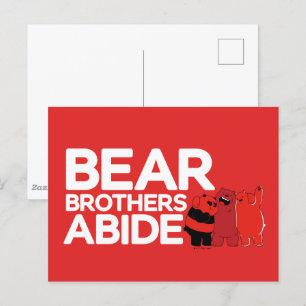Vi Bare Bears - Bear Brothers Abide Vykort