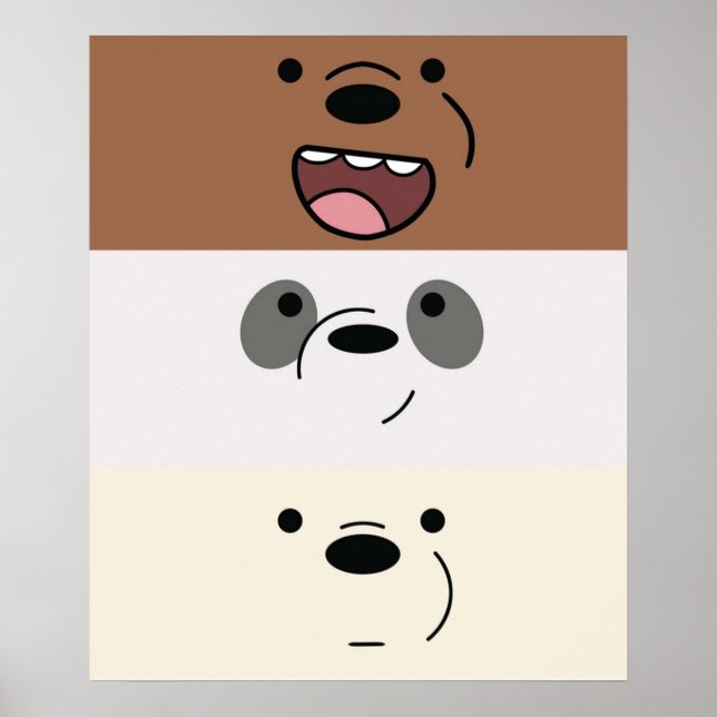 Vi Bare Bears Bear Rand Poster (Framsidan)